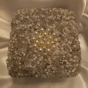 Handmade mimi jewerly box with necklace earrings and ring the set